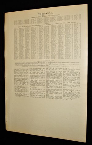 Map Page, Nebraska, 1932, Large 13.5" by 19.75"