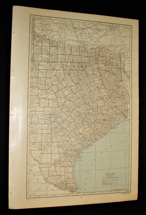 Map Page, Texas, 1932, Large 13.5" by 19.75" 2 Full Pages