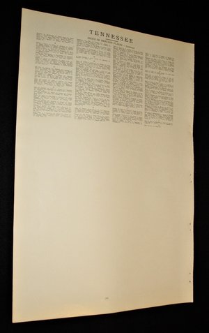 Map Page, Tennessee, 1932, Large 13.5" by 19.75" 2 Full Pages