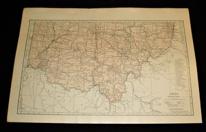 Map Page, Ohio, 1932, Large 13.5" by 19.75" 2 Full Pages