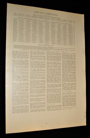Map Page, South Carolina, 1932, Large 13.5" by 19.75"