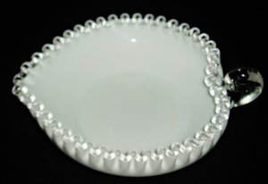 Fenton Silver Crest Heart-shaped Candy Dish