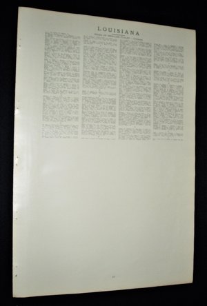 Map Page, Louisiana, 1932, Large 13.5" by 19.75"