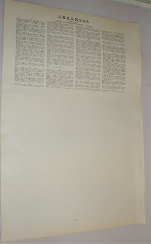 Map Page, Arkansas, 1932, Large 13.5" by 19.75" 2 Full Pages