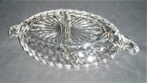 Fostoria American 2-Part Relish Dish Boat