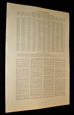 Map Page, Tennessee, 1932, Large 13.5" by 19.75" 2 Full Pages