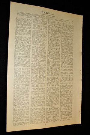 Map Page, Ohio, 1932, Large 13.5" by 19.75" 2 Full Pages