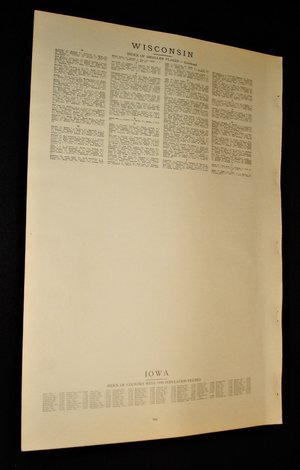 Map Page, Wisconsin, 1932, Large 13.5" by 19.75" 2 Full Pages