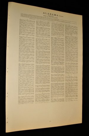 Map Page, Alabama, 1932, Large 13.5" by 19.75"