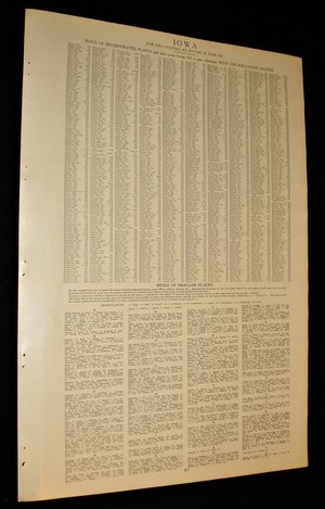 Vintage Map Page, Iowa, 1932, Large 13.5" by 19.75"
