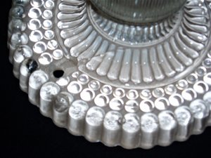 Wonderful Art Nouveau Deco Glass Ceiling Lamp Fixture  Bedstand