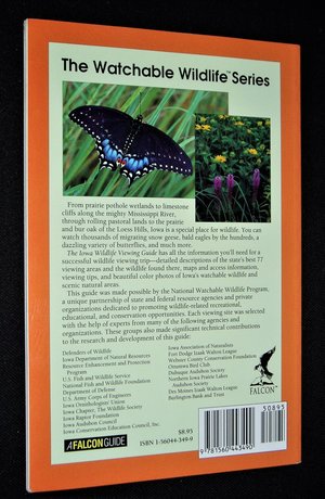 First Edition Book, 1995, Iowa Wildlife Viewing Guide, Falcon Press