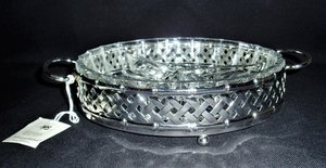 Relish Tray in Carrier, International Silver Co.,  New Old Stock
