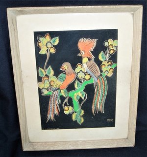 Harry Rubin Framed Print, Crested Parrots