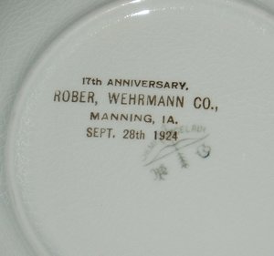 Antique Advertising Plate, Daudin Game Birds, Quail, Pheasant, 1924, Manning, Iowa