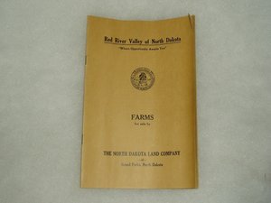Red River Valley Farm Sale Advertising Brochure, c. 1920