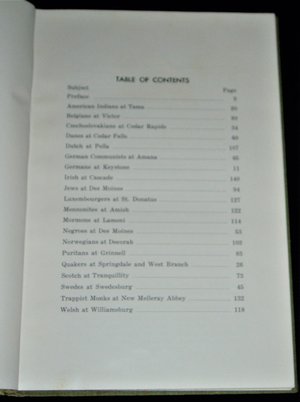 First Edition Book, Old World Iowans, Ethnic/Cultural Studies