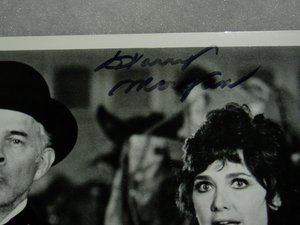 Rare Double Autograph, Signed Picture, Harry Morgan & Suzanne Pleshette, COA, 1970's