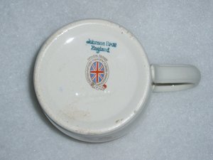 Silver Jubilee Mug, King George V and Queen Mary, 1935, Johnson Bros