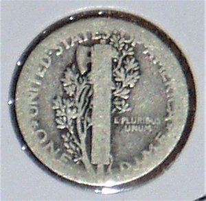 Mercury Dime, Key Date, 1921, Good, Silver Coin