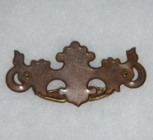 Brass Drawer Pulls, Set of 7 Drop Pulls