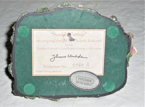 Seaside Cottage Figurine, Thomas Kinkade, Hawthorn Architectural Register 1994