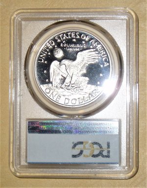 1973-S PR69DCAM Clad PCGS Graded Eisenhower Dollar
