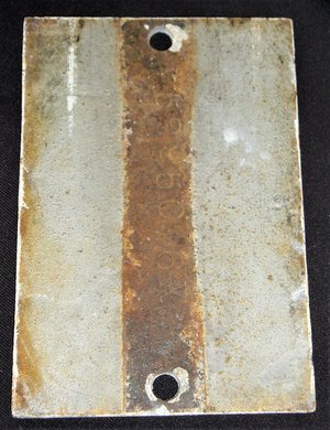 Industrial Plate Steel House/Sign Number #6 or "9"