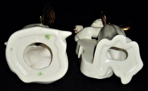 Angel Musicians Pair, Holland Mold, Gilded White