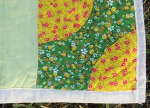 Vintage Quilt Handsewn Handstitched, Bow Tie Variation
