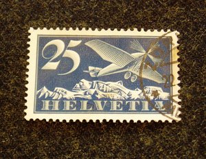 Switzerland Air Mail Stamp, C5a, 1920s