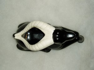 Figurine, Shawnee Impala, Black and White, Mint