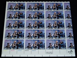 USA Postage Stamp, Full Sheet #1629-31 Spirit of '76