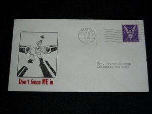 World War II Patriotic Cover No. 1, Anti-Hitler Anti-Nazi Catchet, Postal History