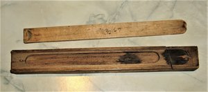 Antique Pencil Case, 2-Tier, Swing-Away Tray