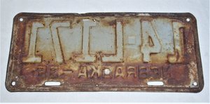 Nebraska License Plate, 1935, Sound