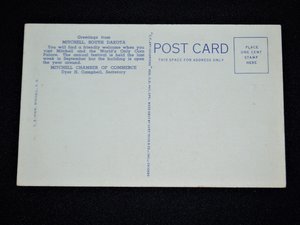 Postcard, Corn Palace, Mitchel South Dakota, 1937, Add'l Cards Ship Free