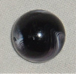 Peltier Marble, Slag, Black Amethyst, 5/8"