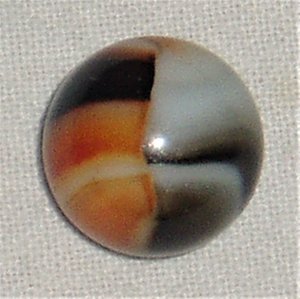 Vintage Peltier Marble, Orange Rebel .563"