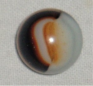 Vintage Peltier Marble, Orange Rebel .563"
