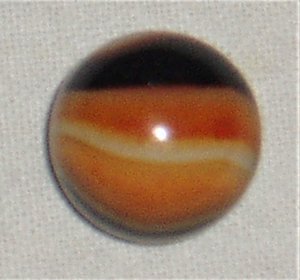 Vintage Peltier Marble, Orange Rebel .563"