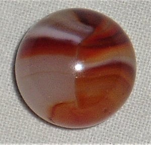 Vintage Peltier Marble, Bloody Mary .651" Mint