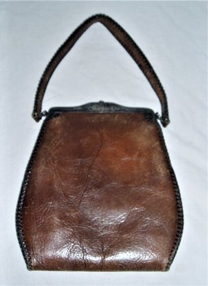 Arts & Crafts Leather Purse, Excellent