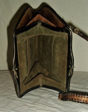 Arts & Crafts Leather Purse, Excellent
