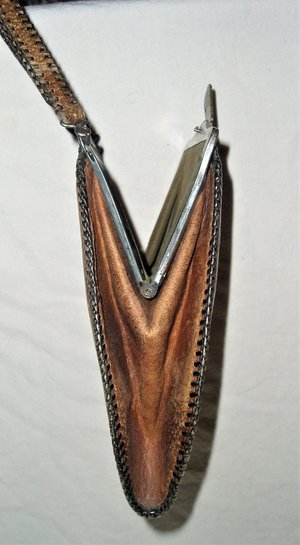 Arts & Crafts Leather Purse, Excellent