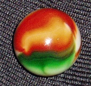 Peltier Christmas Tree Marble, .665", Vintage Toy