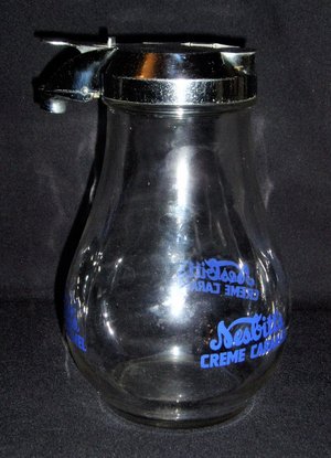 Nesbitt's Creme Caramel Soda Fountain Dispenser Pitcher