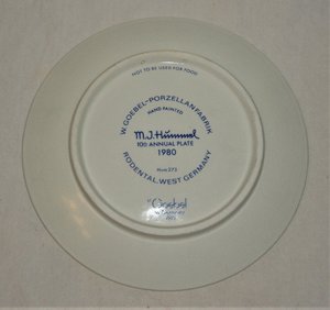 Hummel Goebel Annual Plate, 1980
