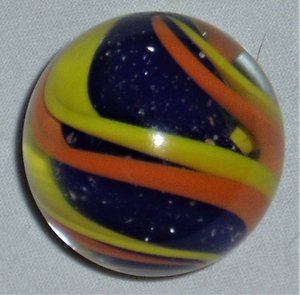Steve Davis Marble, Swirls Over Mica Fat Solid Core, 1-7/16"