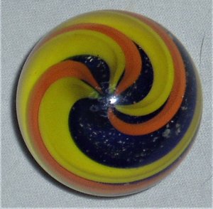 Steve Davis Marble, Swirls Over Mica Fat Solid Core, 1-7/16"